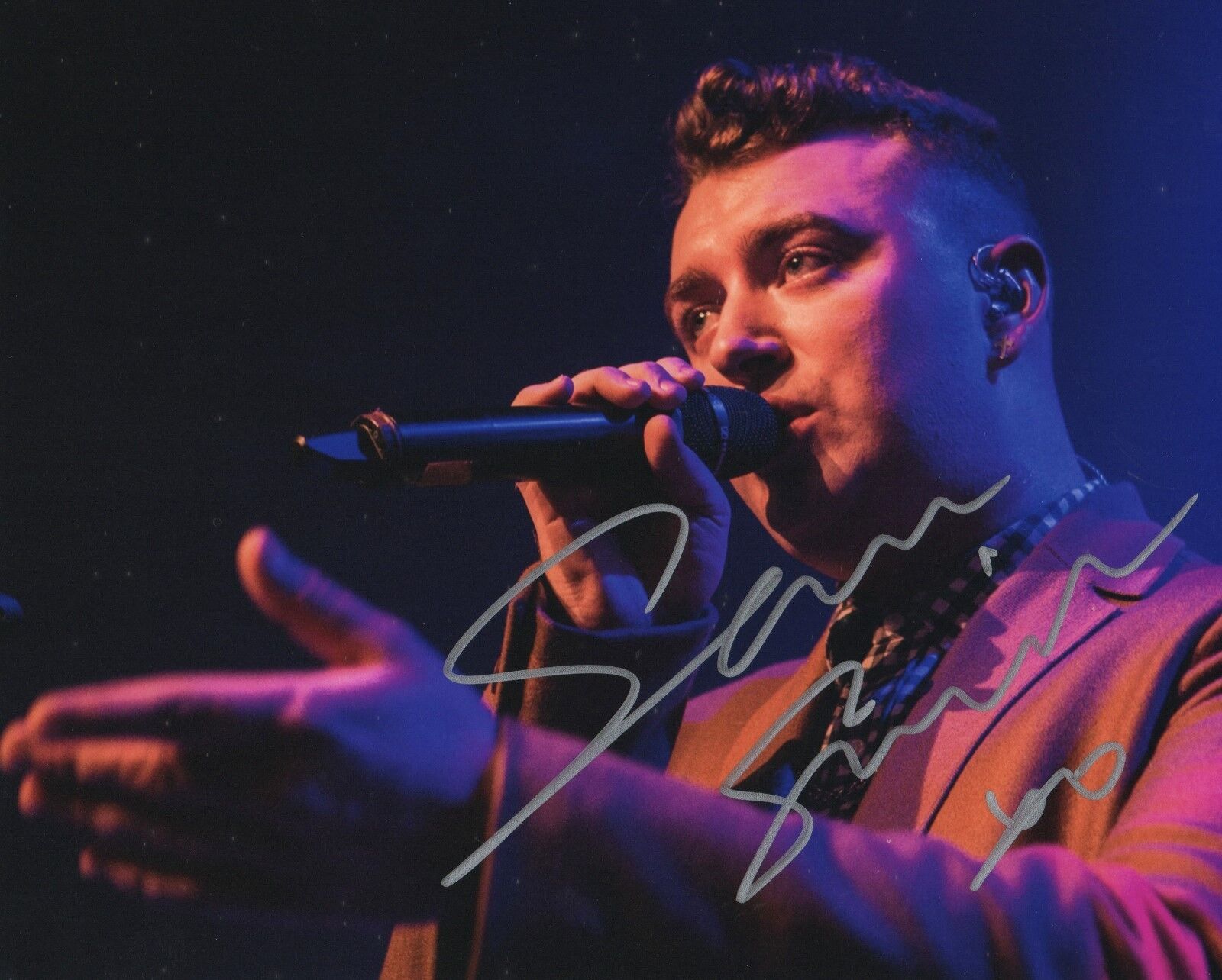 Sam Smith singer REAL hand SIGNED 8x10 Photo Poster painting #1 with COA Autographed