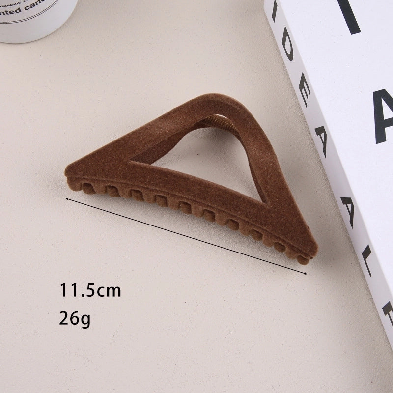 Women’s Retro Solid Color Plastic Hair Claws