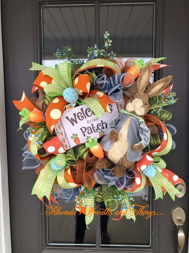2022 New Easter Decoration - Peter Rabbit Wreath