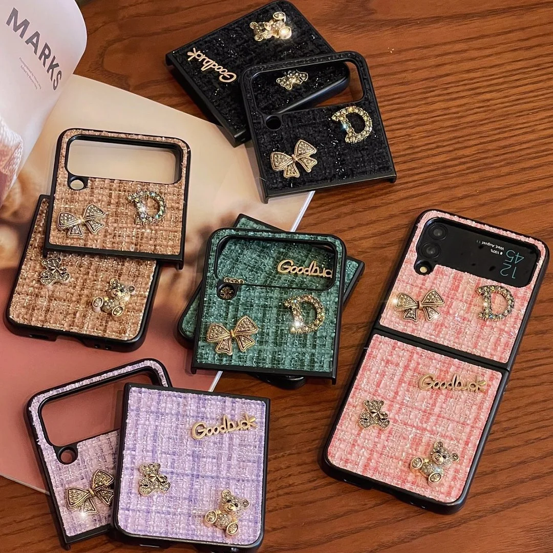 Luxury Woven Bow Samsung Z Flip Case