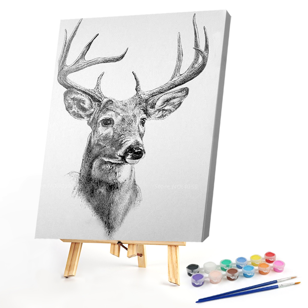 

30*40CM - Paint By Numbers - Deer, 501 Original