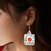 10 Pairs Double Sided Diamond Painting Earrings Gift for Women Girls (Style 1)