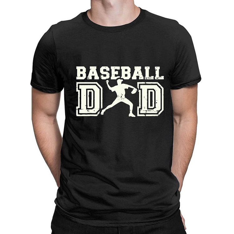 Dad baseball dad T-Shirt Tee-014359