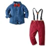 Kids Baby Boys Suits Blazers Autumn Party Sets 2 Pcs