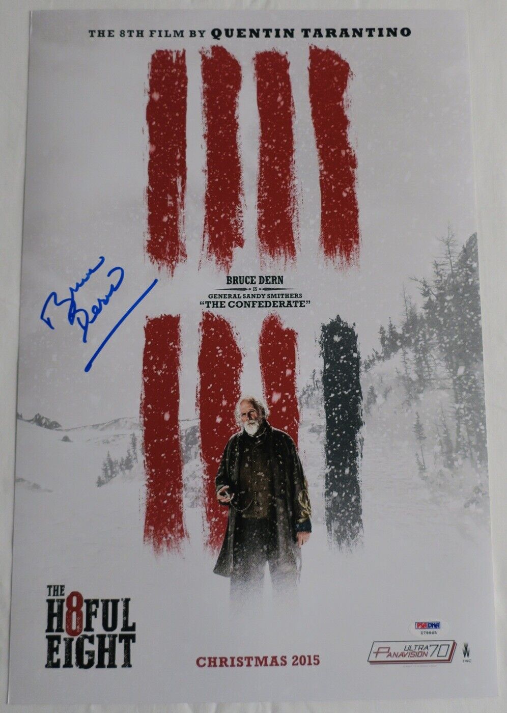 Bruce Dern Signed Hateful Eight Authentic Autographed 12x18 Photo Poster painting PSA/DNA#Z79665