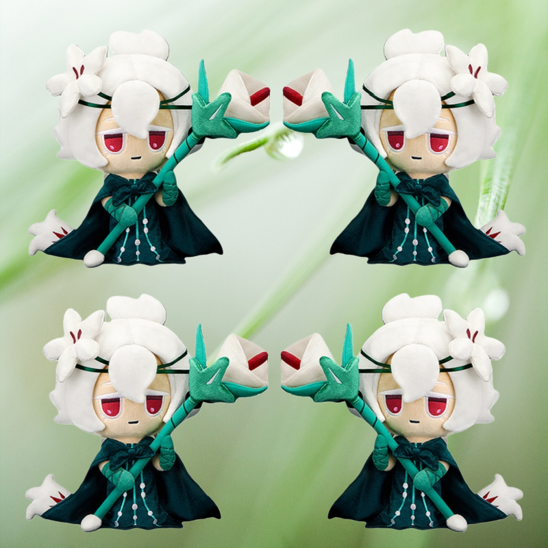 White lily Cookie  Plushies 4pcs festive 67 plush