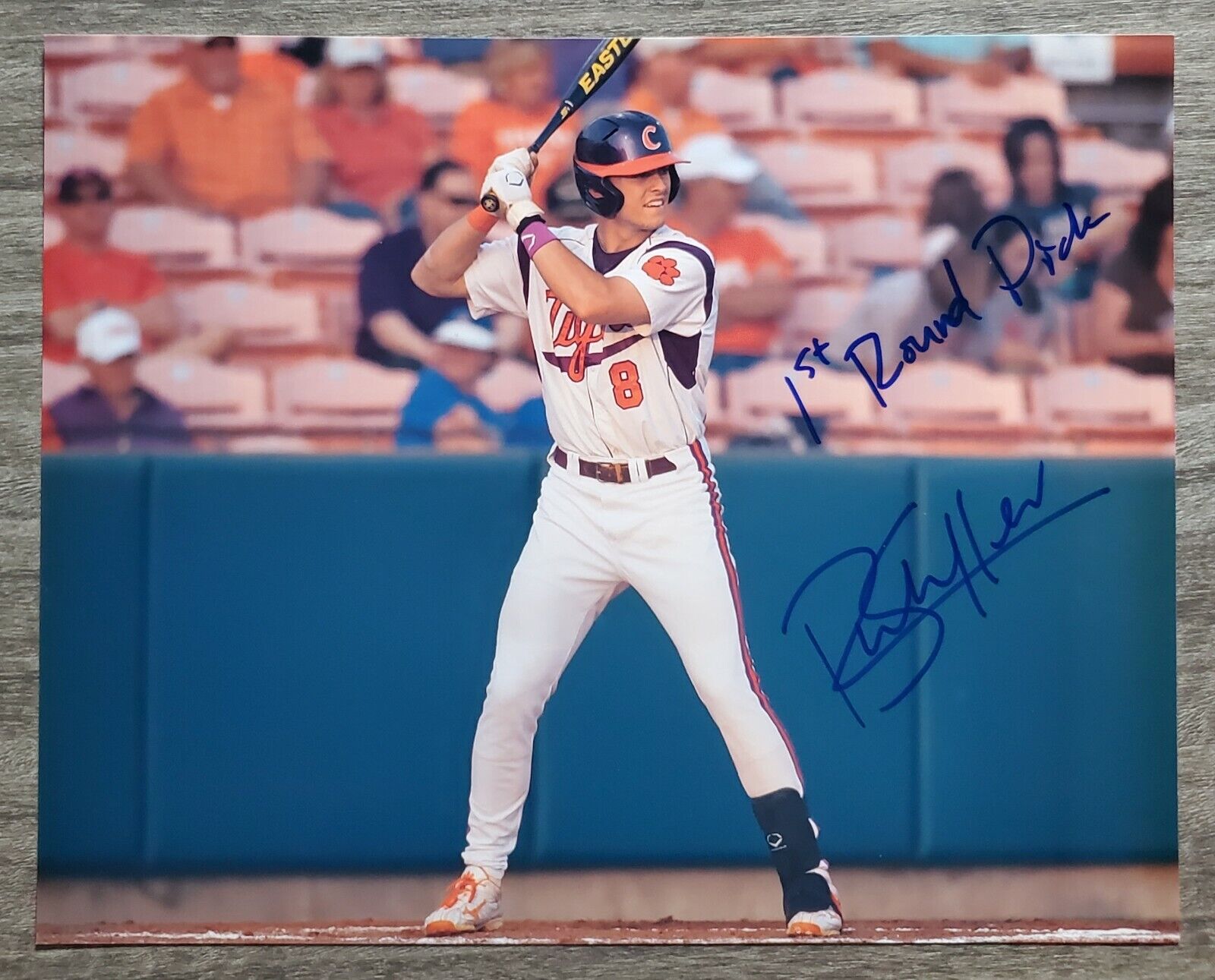 Richie Shaffer Signed 8x10 Photo Poster painting Clemson Tigers MLB RAD