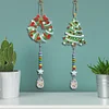 2pcs/set DIY Diamond Drawing Suncatcher Hanging Ornament Kit (Wreath Xmas Tree)