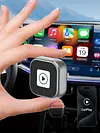 2 in 1 Wireless CarPlay Android Auto Adapter Plug & Play for Factory Wired Cars