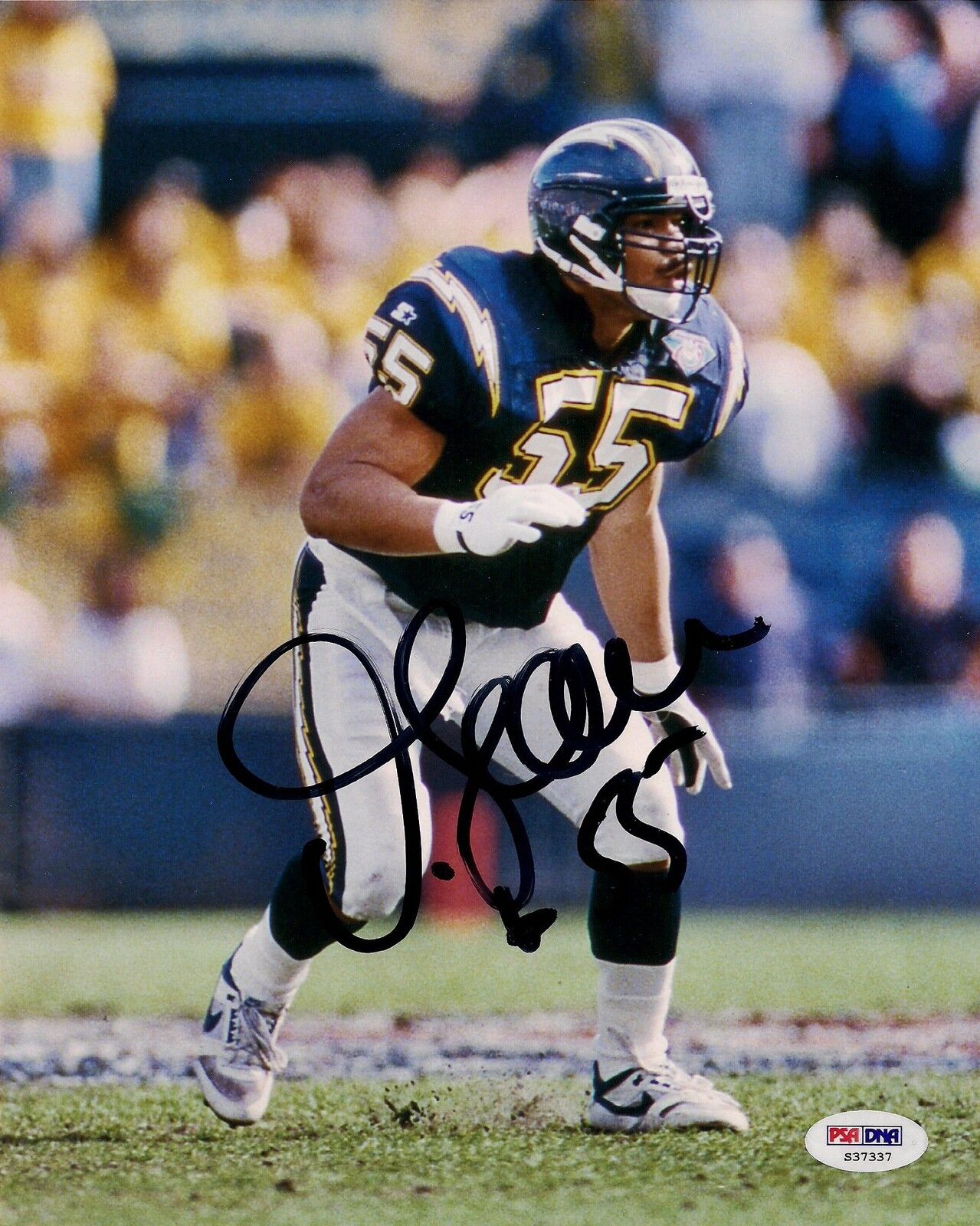 Junior JR Seau Signed Chargers 8x10 Photo Poster painting PSA/DNA COA Auto Autograph San Diego 2