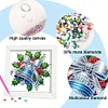 5D DIY Partial Special Shaped Drill Diamond Painting Xmas Bell Decor With Frame Kit 18x18cm