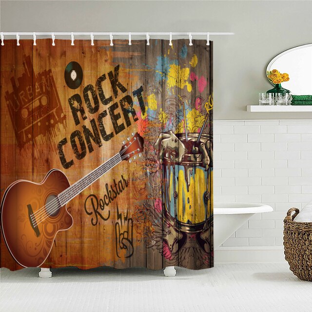 

Shower Curtain – Music Rock Guitar-180*180cm, 501 Original