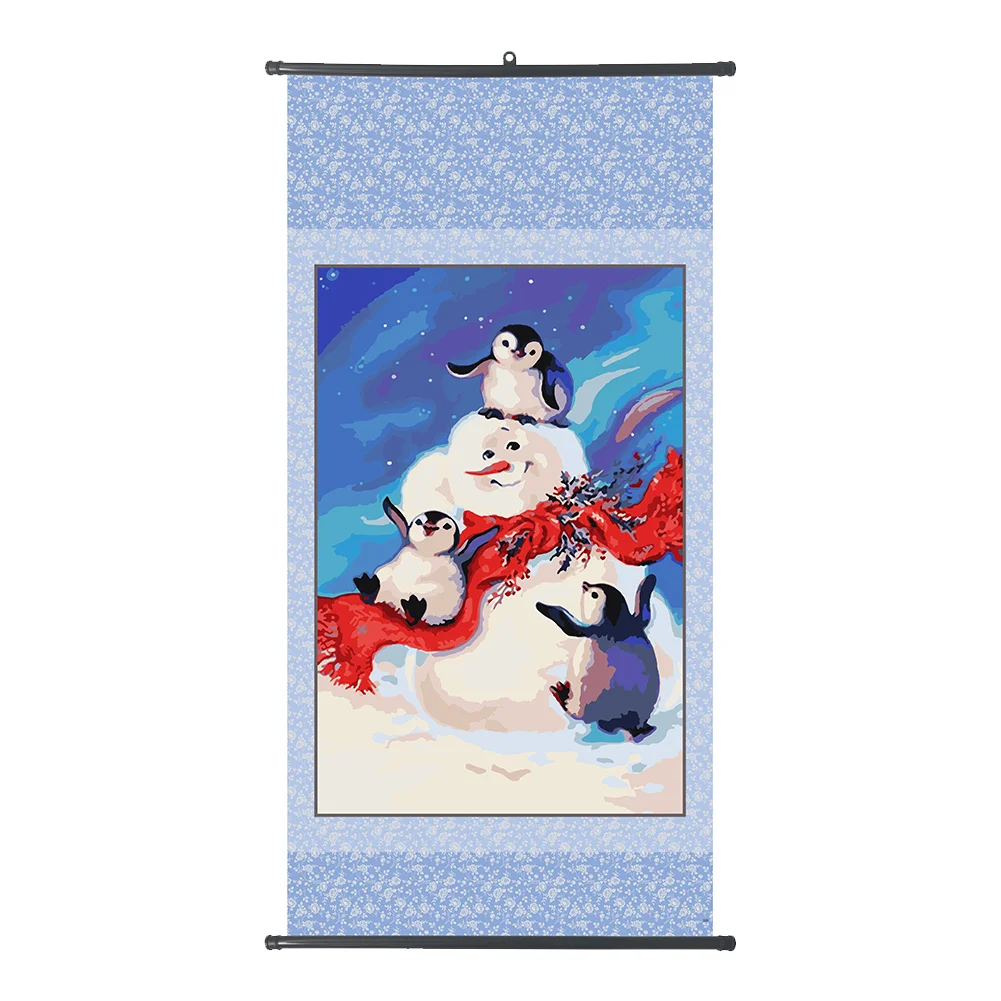 Penguin Snowman - Paint By Numbers(40*60CM)