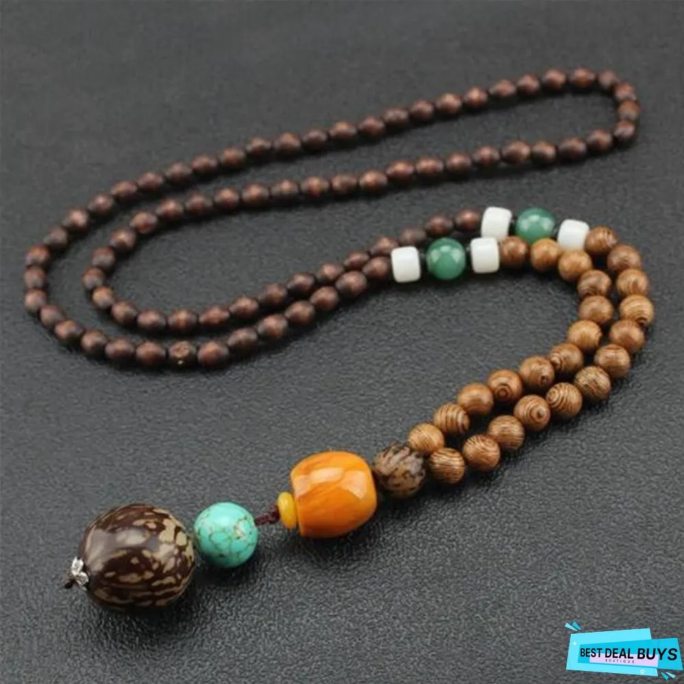 Ethnic Fish Horn Long Statement Men Womens Jewelry