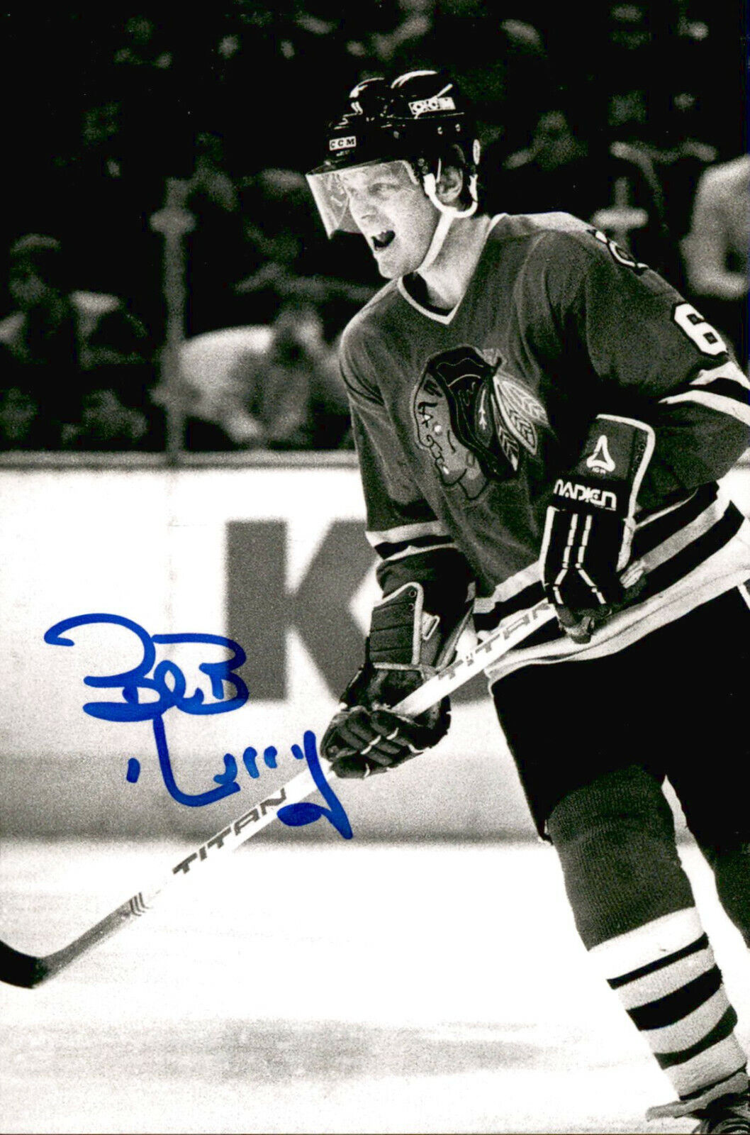 Bob Murray SIGNED autographed 4x6 Photo Poster painting CHICAGO BLACKHAWKS #2