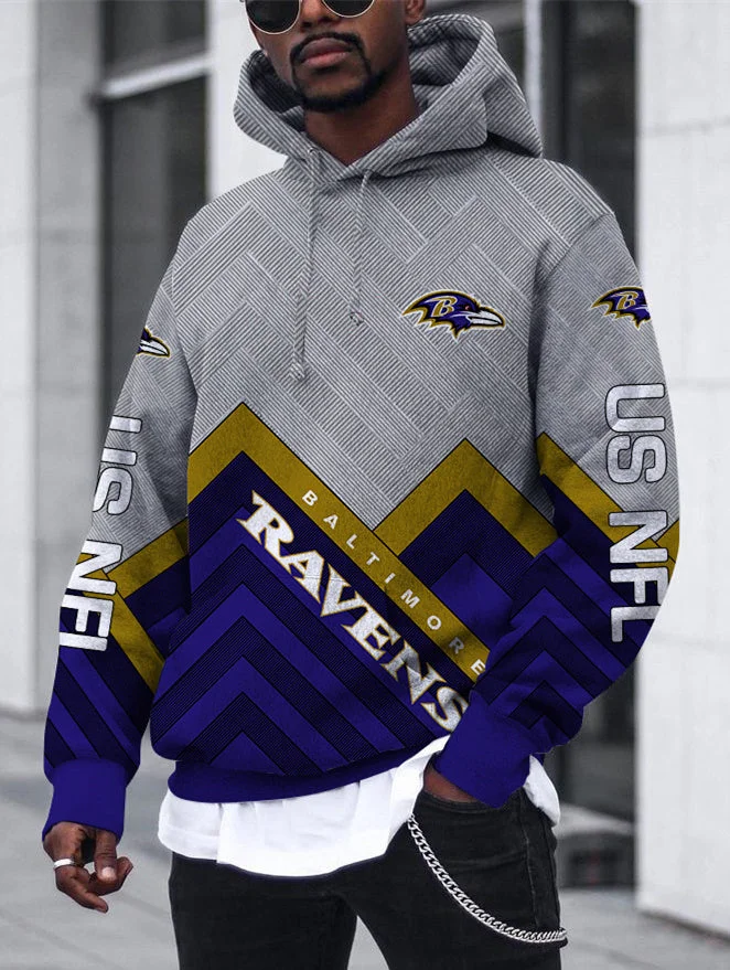 Baltimore Ravens
3D Printed Hooded Pocket Pullover Hoodie