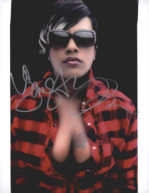 Three Six Mafia Gangsta Boo signed rap 8x10 Photo Poster painting W/Certificate Autographed 0418