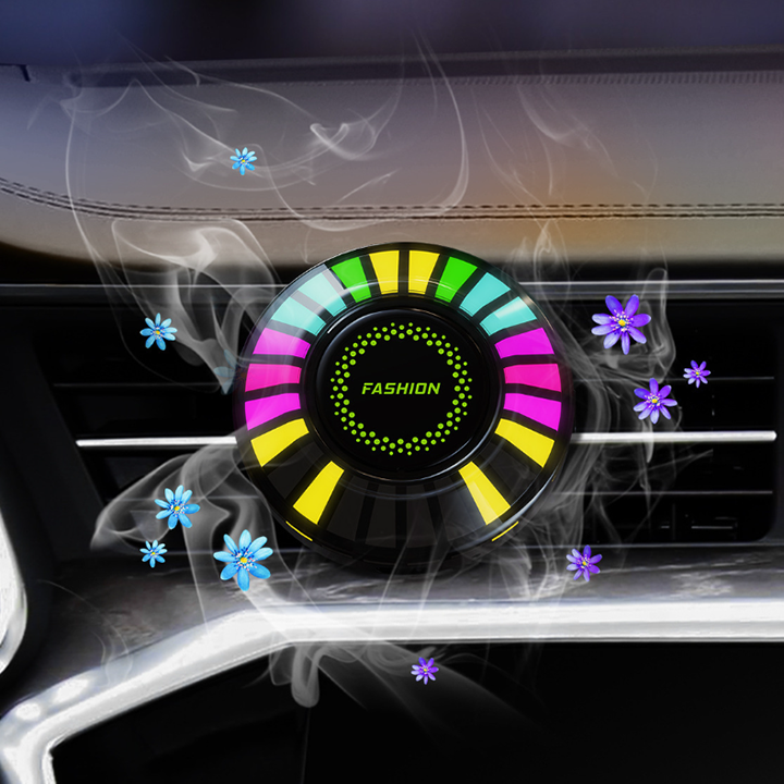 2 In 1 RGB Rhythm Pickup Light & Air Freshener For Vehicle Gaming Room - Appledas