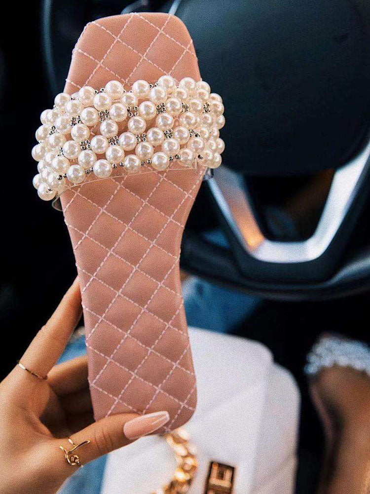 Pearl Decor Sandals - ECHOINE