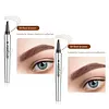 🔥Achetez 1 obtenez 1 Gratuitement🔥-Stylo &agrave; Sourcils Microblading 3D &eacute;tanche &agrave; 4 Pointes de fourche pour tatouage