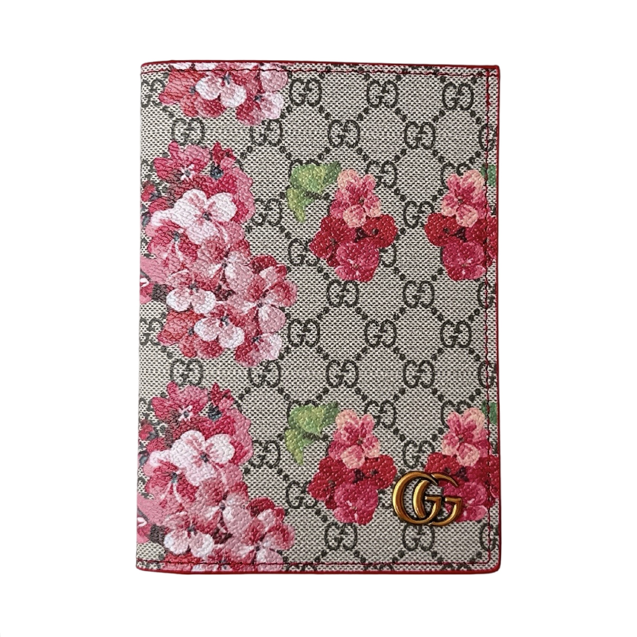 Luxury Gucci Ophidia GG Embossed Leather Passport Holder Cover