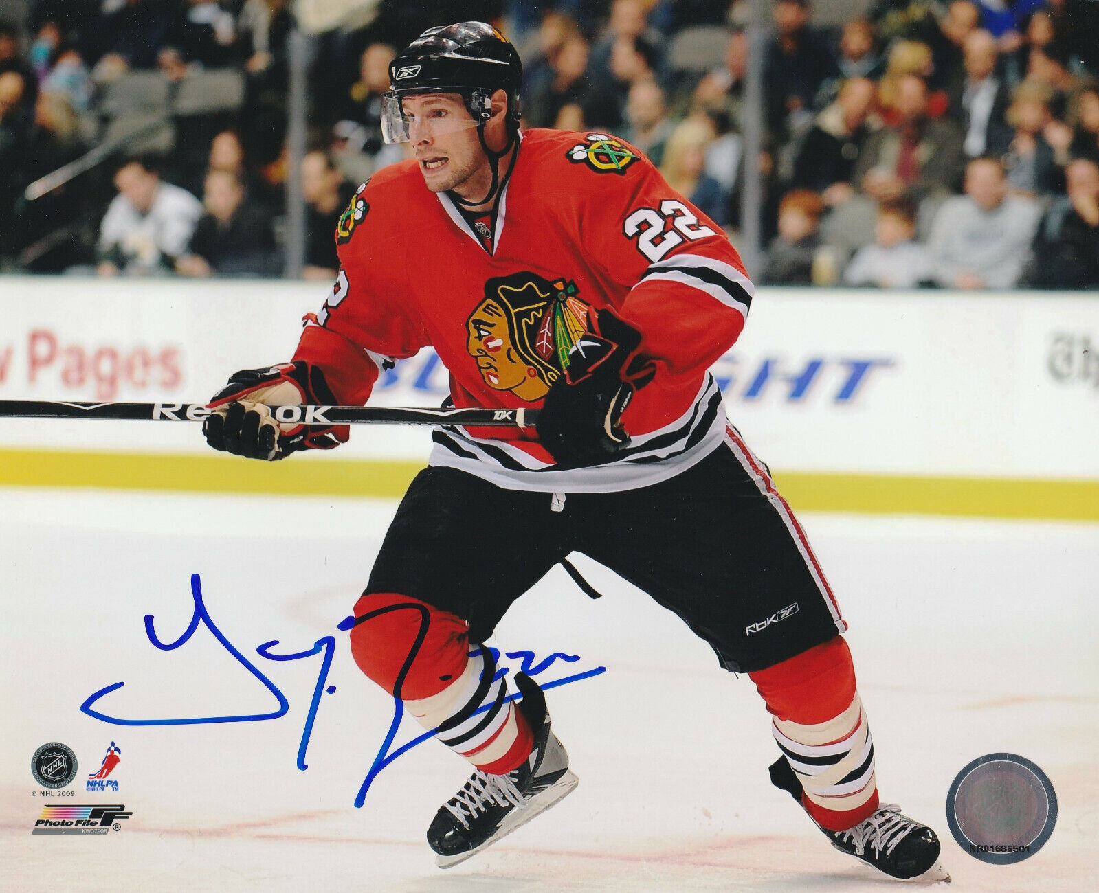 TROY BROUWER SIGNED CHICAGO BLACKHAWKS 8x10 Photo Poster painting! Autograph