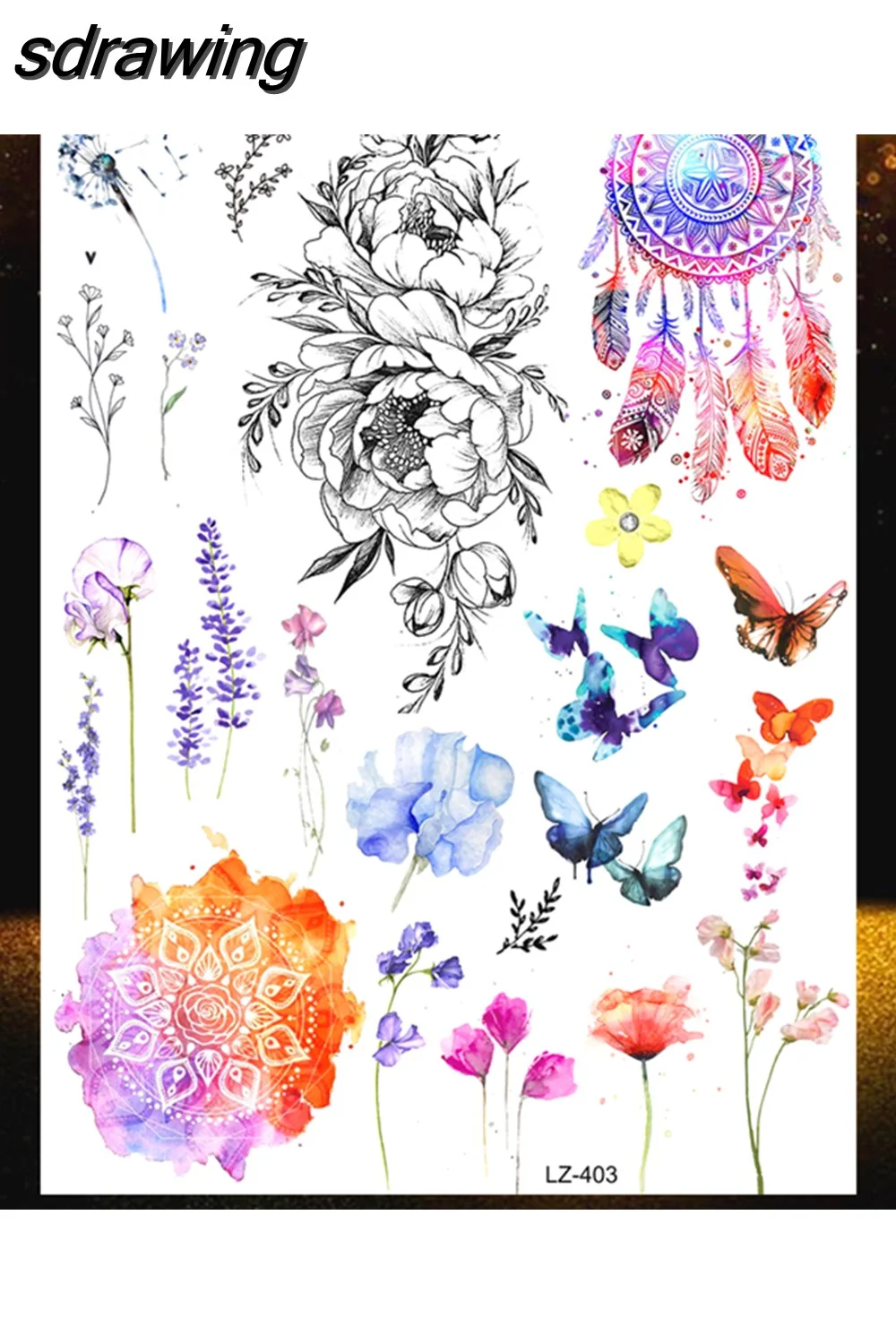 sdrawing Wolf Forest Temporary Tattoos For Children Tiger Geometric Fake Tatoos Mountain Triangle Elk Tatoo Sticker Body Art