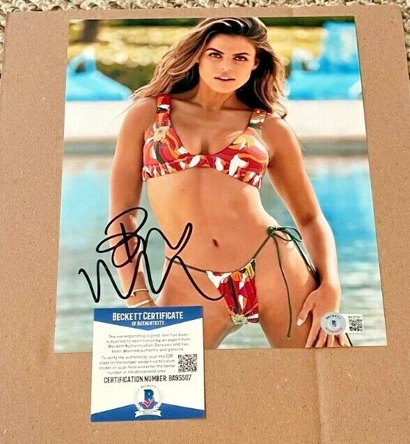 BROOKS NADER SIGNED SPORTS ILLUSTRATED SWIMSUIT MODEL 8X10 Photo Poster painting BECKETT #2
