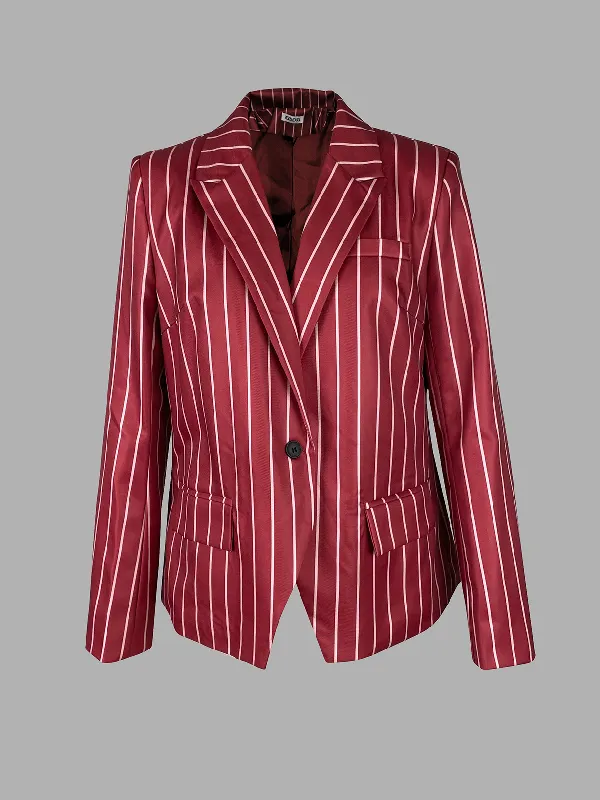 Belted Loose Fit Straight Blazer