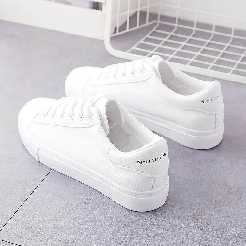 Colourp Colourp White Shoes 2023 Spring And Autumn New Korean Version Of Women's Board Shoes Students Flat Casual Single Shoes Round Head Tie Women's Shoes Tide