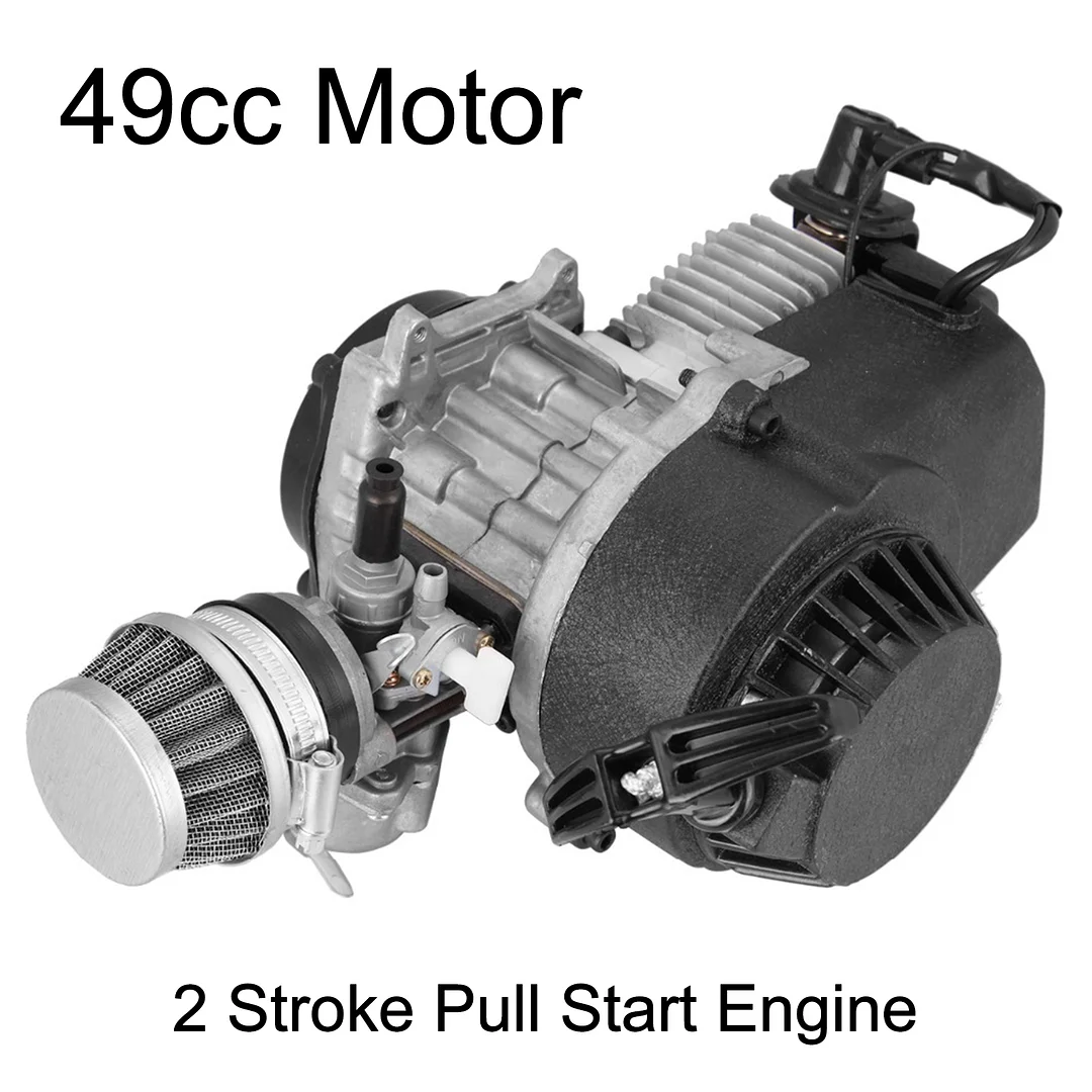 49cc 2 Stroke Engine Pull Start Motor For Motorcycle Dirt Bike Pocket Bike ATV Pitbike