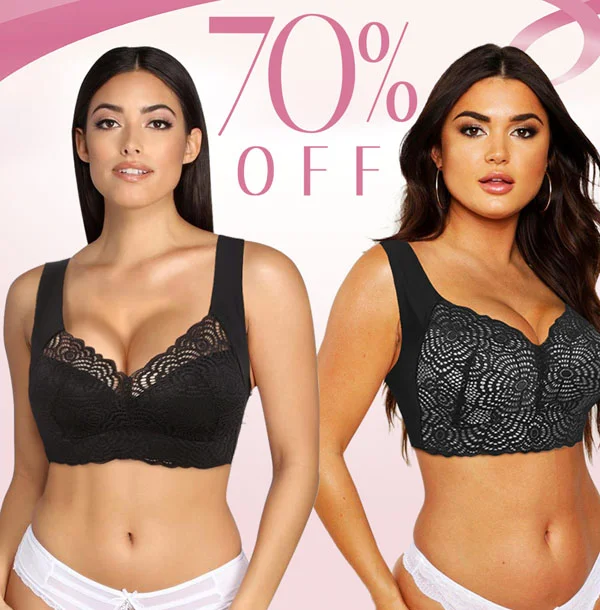 Ultimate Lift Stretch Full-Figure Seamless Lace Cut-Out Bra