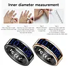 Smart Ring with Display Screen Fitness & Health Tracker Fitness Rings IP68 Waterproof with Call Notification for Both Women and Men
