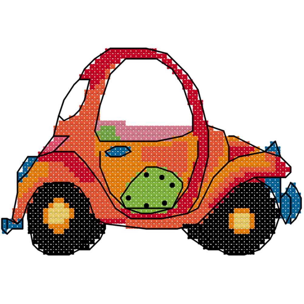 

Car - 14CT Stamped Cross Stitch - 16*11cm, 501 Original