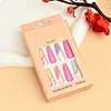 Pink Long Ballet Wearing Nails 24pcs