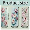 3Pcs DIY Pearl Painting Peony Bookmark with Butterfly Pendant Home Office Supplies Gift for Book Lovers