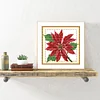 Flower-11CT Stamped Cross Stitch Kit(21*21cm)