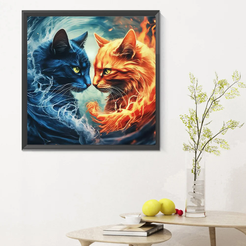Diamond Painting - Full Round Drill - Cat(Canvas|30*30cm)