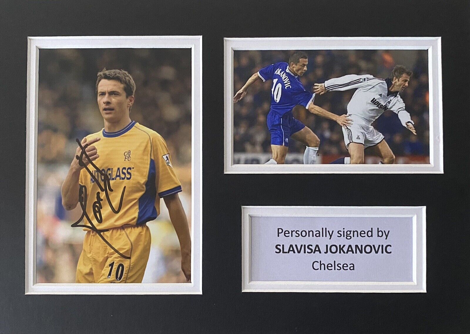 Slavisa Jokanovic Hand Signed Chelsea Photo Poster painting In A4 Mount Display