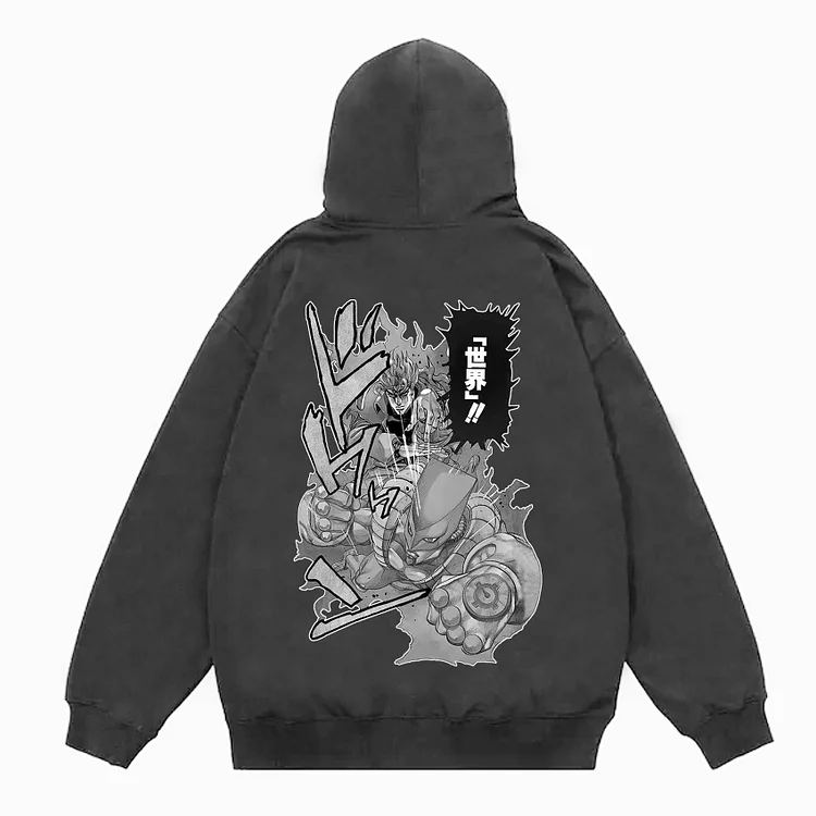 The World-Stand Powers Graphic Print Pullover Hoodie