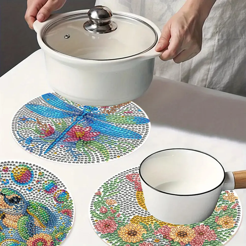 DIY Diamond Dot Kits Animals Diamond Painting Placemats Projects for Beginners