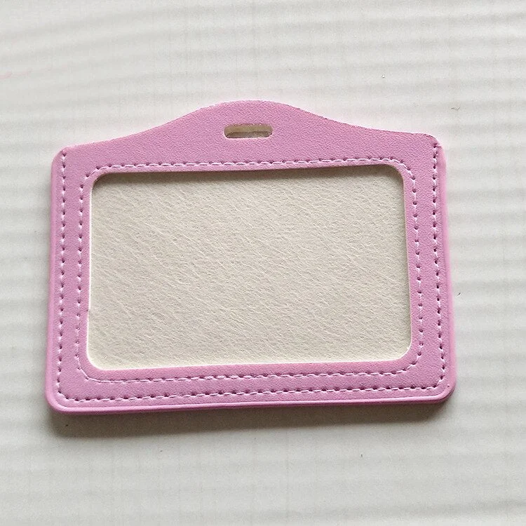 New Candy Color Card Holder Protect Cover Case Business Credit Card Work ID Card Badge Holder Office Supplies