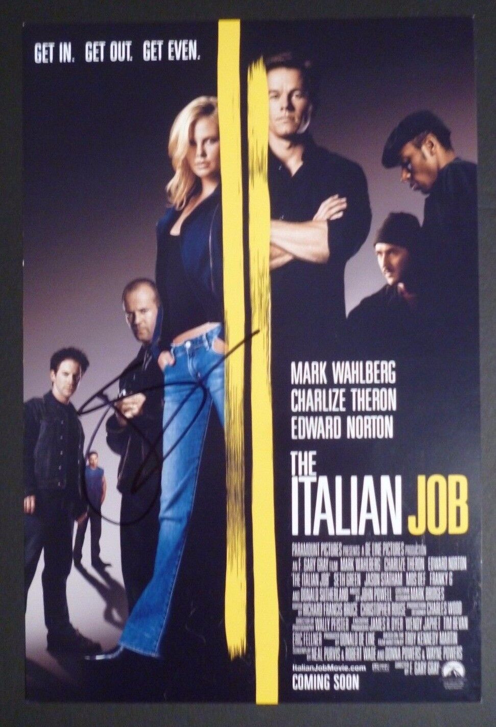 JASON STATHAM Authentic Hand-Signed THE ITALIAN JOB