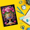 50 Pages DIY Cup Flowers Special Shaped Diamond Painting Notebook