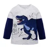 Kid Baby Boys Long Sleeves Tops Dinosaur Casual T-Shirt