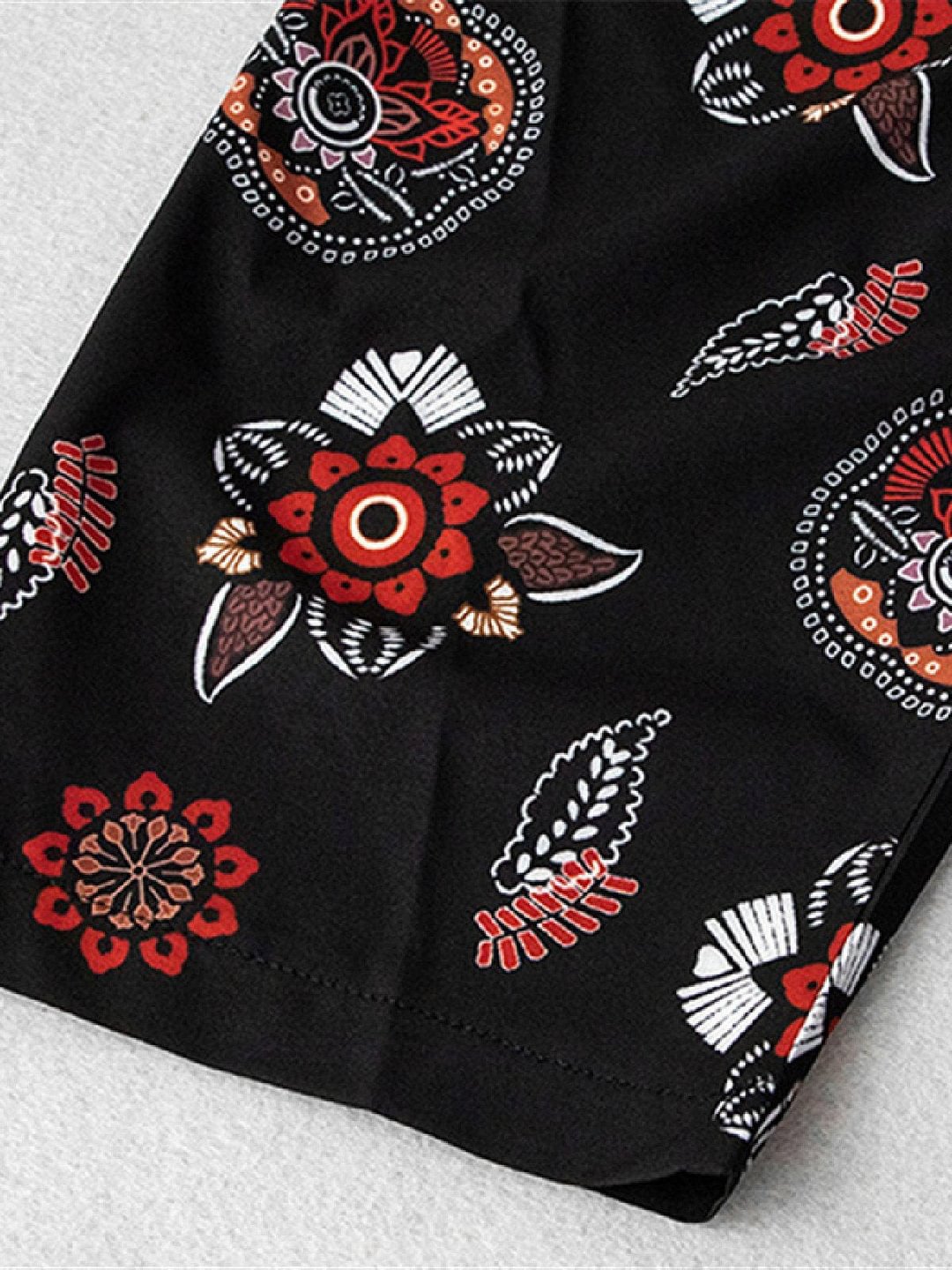 Black Beach Floral Shirts & Tops