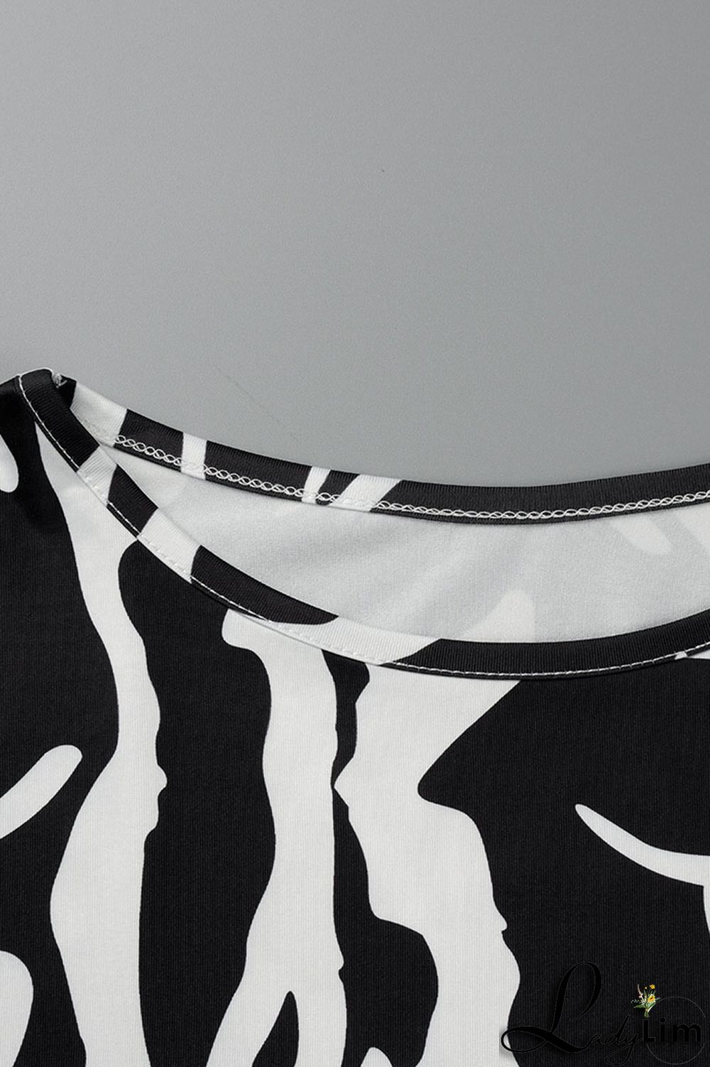 Black Fashion Casual Print Patchwork O Neck Long Dress Plus Size Dresses