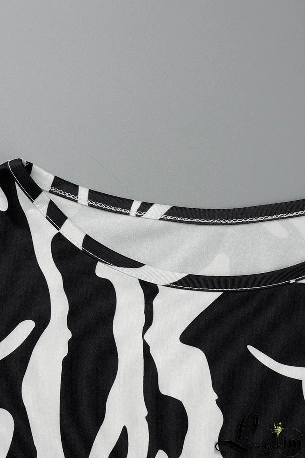 Black Fashion Casual Print Patchwork O Neck Long Dress Plus Size Dresses