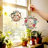 2pcs DIY Diamond Painting Parrot Wind Chimes Crystal Window Suncatcher Craft Set Birthday Gifts Home Garden Decor