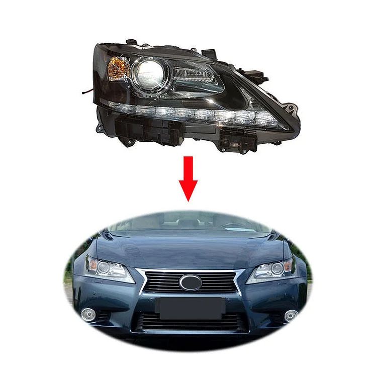 Original Dynamic Turn Signal head Light head lamp assembly Flowing For Lexus GS 2012-2015 headlight headlamp 81185/45-30G10 ASSEMBLY SET ITN Auto